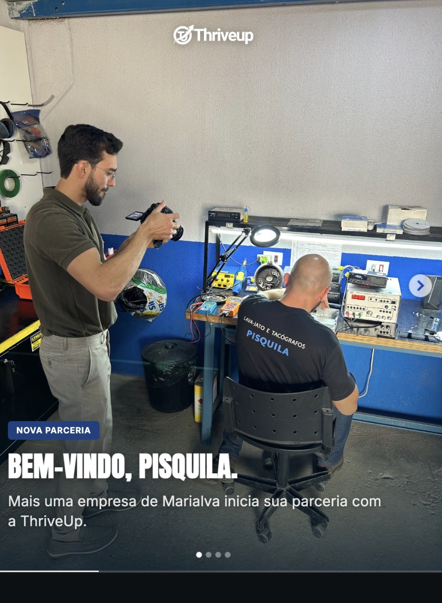 Anúncio de nova parceria com LavaJato & Tacógrafo Pisquila